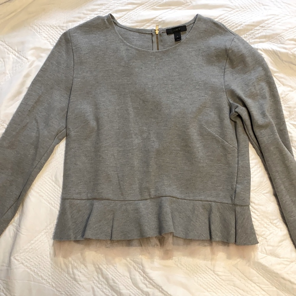 J. Crew Top with Tulle